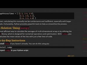 How to Efficiently Calculate the Average of a List of Lists of Numbers in Python