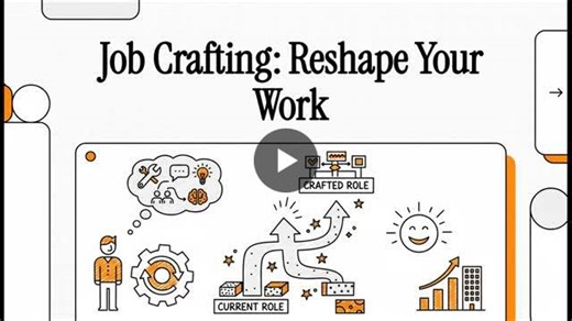 Shape the Job, Shape the Outcomes: The Case for Job Crafting - Video Narrative