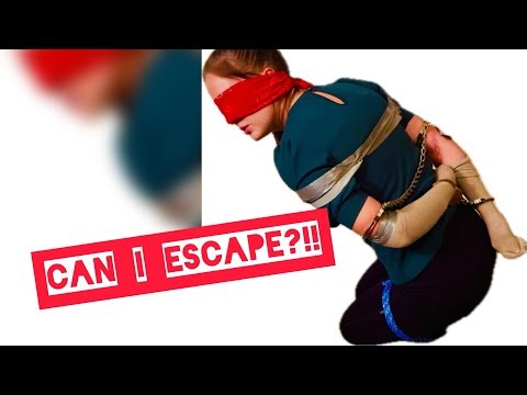 Escape Artist - Escaping Handcuffs, Duct tape, rope, blindfolded, elbows restrained, legs restrained