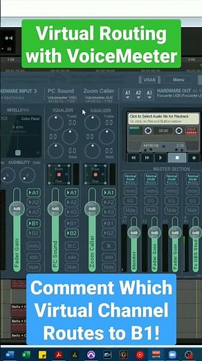 Flexibility with Audio Routing⁉️ Yes‼️ #voicemeeter #zoom #tutorial #protools