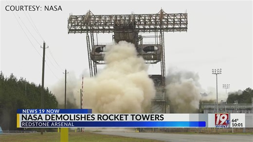 NASA's Marshall Space Flight Center demolishes two inactive structures | Jan. 10, 2026 | News 19 at 10 p.m.