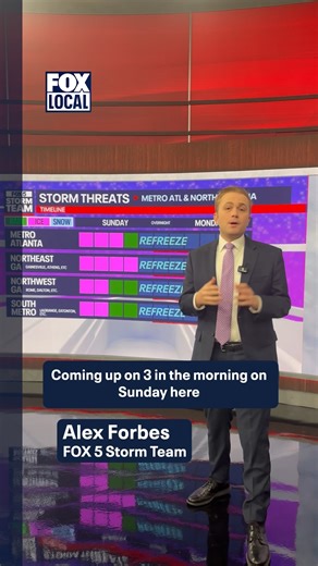 Be mindful of refreezing through Sunday and as always, get the latest updates with the FOX LOCAL app. #weather #icestormwarning #news | FOX 5 Atlanta