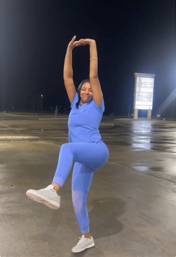 Excited to Hold the Perfect Line Dance Leg Up