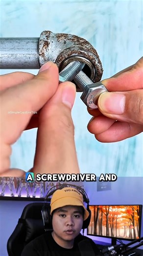 This Simple Trick Removes a Rusty Pipe in Seconds! 🤯🔩#shorts #tips #lifehacks #diy