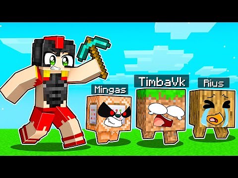 ¡NOS ESCONDEMOS en BLOQUES de MINECRAFT! 😂🤣 EL ESCONDITE en MINECRAFT con los COMPAS