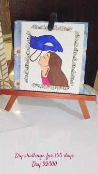 DIY Mini Easel Stand | Aesthetic Desk Decor | Handmade#tabletop #2026#DIYShorts #Handmade #MiniEasel