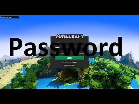 Minecraft: Java Edition - Password