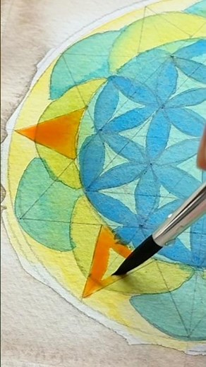 Healing Through Art | Watercolor & Colored Pencil Mandala