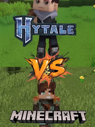 Minecraft VS Hytale | раунд 1 | #hytale #хайтейл #майнкрафт #minecraft #fyp