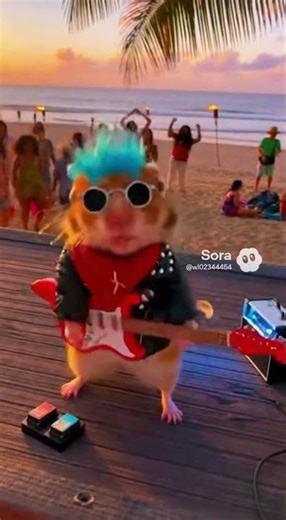 Hamster Rock 'n' Roll Journey7.5 Singing on the beach