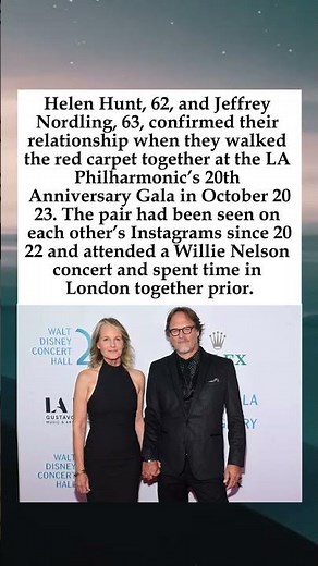 Helen Hunt & Jeffrey Nordling Made Red Carpet Debut in 2023 #HelenHunt #JeffreyNordling