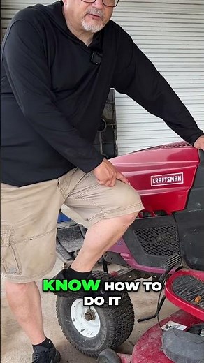 Fixing Uneven Lawn Cuts: Craftsman Mower Deck Removal #shorts