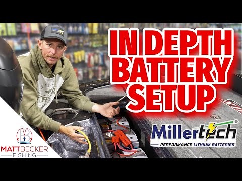2025 BATTERY Set Up in my Bass Boat (Millertech Lithium)