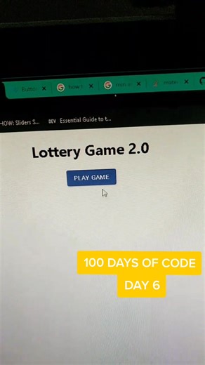 Day 6: Pretty Designs#100daysofcode #game #react #redux #materialui #programming #development #javascript #diyproject #mepracticing #checkthisout