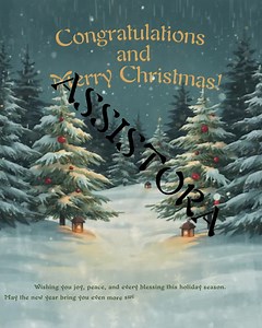 Animated Christmas Video Card | Festive Holiday Greeting (instant Download MP4) - Etsy