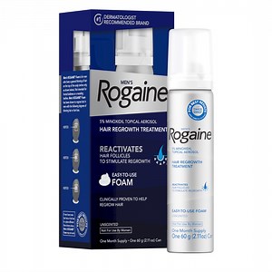 Men's Rogaine 5% Minoxidil Foam Thin Hair Treatment, 1-Month Supply - Walmart.com