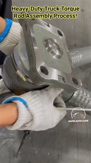 Heavy-Duty Truck Torque Rod Assembly Process! #shorts #mechanic #automobile