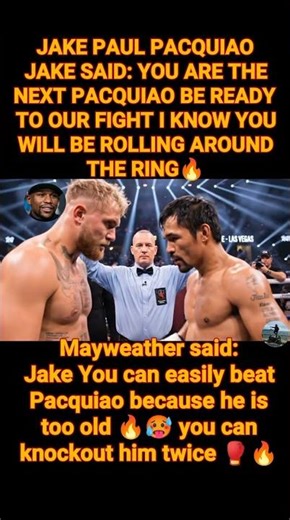 Jake Paul vs Manny Pacquiao 🔥 #crawford #pacquiao #jakepaul #mayweather #boxing #shorts
