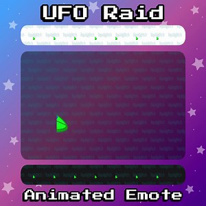 ANIMATED Emote for Twitch & Discord - UFO Raid - Alien Emotes, Spaceship Animation, Streaming, Space, Cosmic, Flying Saucer, Unidentified - Etsy