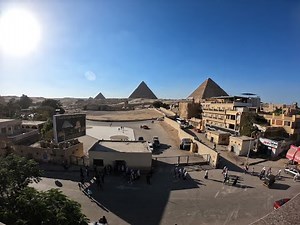 Cairo, Egypt : Panorama View @ KFC Sphinx