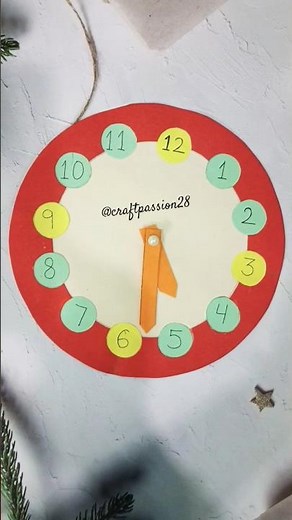 2D clock Maths Project #handmade #diy#2Dclock#schoolproject