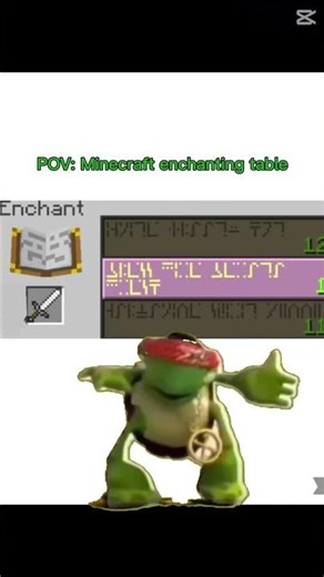 Minecraft enchantment tables be like