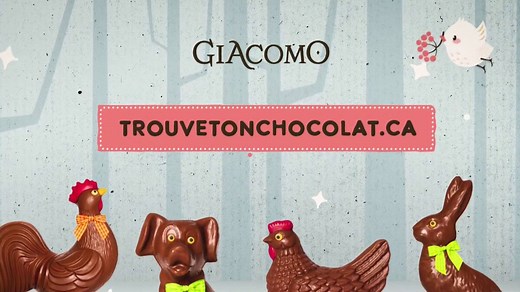 Trouvez vos chocolats de Pâques avec Giacomo!