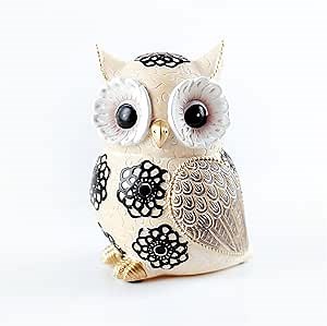 GOODSTART Cute Owl Statue for Home Decor