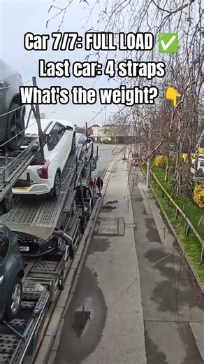 Car transporter loading POV: Car 7/7: FULL LOAD — 7 Cars on UK Transporter #hgv•