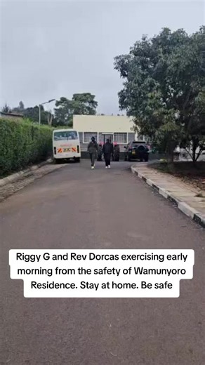 RiggyG & Rev Dorcas Morning Exercise at Wamunyoro Residence