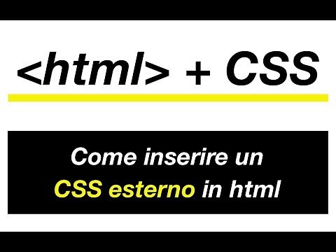 12 Come collegare un css esterno in html - Come diventare web designer-HTML+CSS
