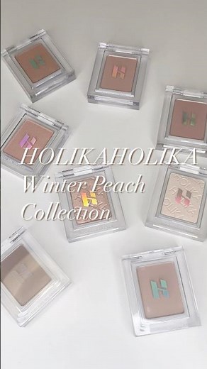 ホリカホリカの新作単色アイシャドウシャドウ！ウィンターピーチ🍑 #holikaholika #韓国コスメ #cosmetics #コスメ #アイシャドウ #asmr #メガ割 #qoo10
