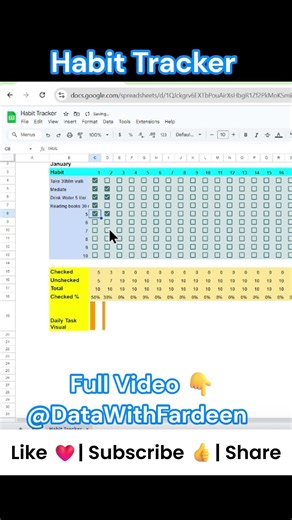 Habit Tracker in Google Sheets 🔥 | Build Your Own Productivity Dashboard