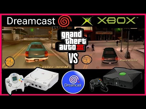 GTA 3 Final 2024 ( Xbox vs Sega Dreamcast ) Comparison Side by side | 🔥hardware original 🔥