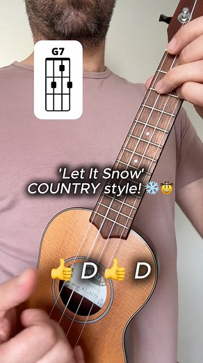 Learn 'Let It Snow' in full cowboy country style 🤠❄️🔥 #ukulele #tutorials #christmasmusic #countrymusic #ukulelelessons | Boris Mogilevski