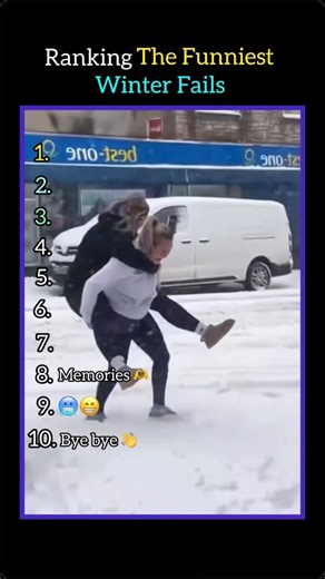 Ranking The Funniest Winter Fails 😂😭 #funnyfails