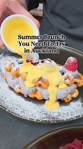 Guys this new summer brunch menu at @slowlanenz is a must in Auckland. The Chicken Parmigiana Meltdown has a delicious sauce, and layered molten cheese. The summer berry croffles are crunchy and sweet, the blueberry cream gives it a nice balance. The new dirty earl cold foam is creamy and it has a hint of that fragrance from earl grey tea. 📍Slowlane Cafe. 604 Great South Road, Ellerslie, Auckland Ad | foodiestablenz