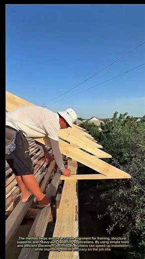 Fast Roof Framing Technique That Saves Hours! | Smart Carpenter Roofing Hack