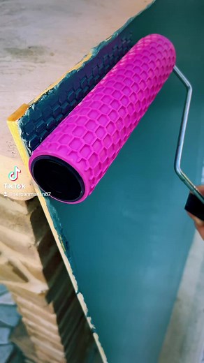 82K views · 672 reactions | Textures Roller.. #design #painter #painting <3 | Techno Textures | Facebook