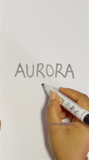 ✨Aurora - name logo design process✨ #logo #design #inspiration #creativity #shorts