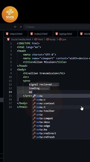 👽 Alien Transmission Project in HTML