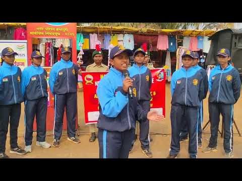 Voter awerness streetplay by NCC Girls cadets N.H.College Bramhapuri