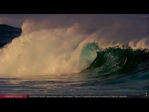 Feb 28, 2025: XL Wave Forecast = Big Wave Surfing at Historic Waimea Bay, North Shore of Oahu