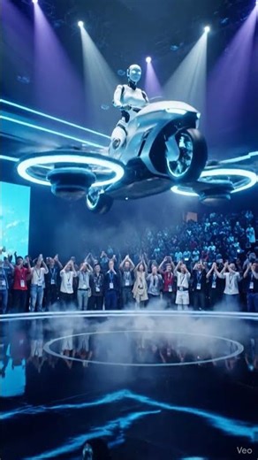 Real-Life Sci-Fi: Humanoid Robot Takes Off on a Hoverbike — People Went Crazy