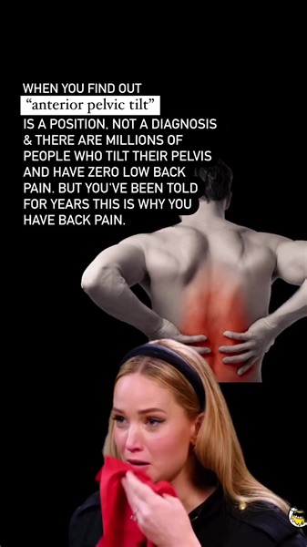 Have you been told that ANTERIOR PELVIC TILT and a weak core is what’s causing your low back pain? 🤔Sometimes, when diagnosing a patient, clinicians tend to simplify things in order to help make it easier to digest for the patient… However, what is often not considered is that simplifying things can also leave patients feeling shameful or guilty about their bodies & their abilities. ‼️In this example, telling somebody that their core is weak or that they have a pelvic tilt and that is the reaso
