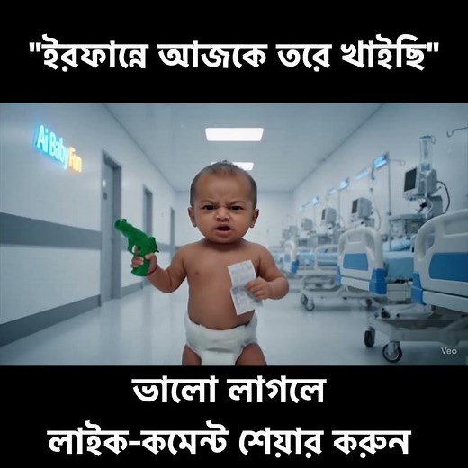 “Talking AI Baby | Funny Bengali Baby in Hospital Corridor | New AI Baby Trend 2025”