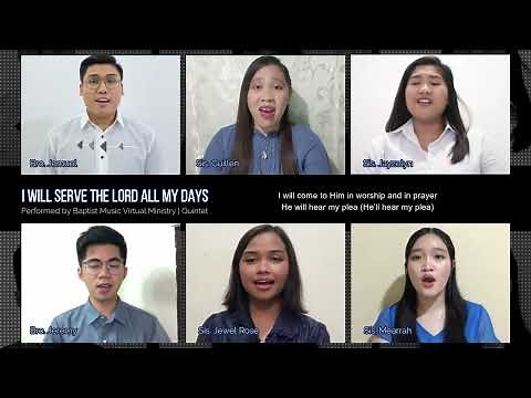 I Will Serve the Lord All My Days | Baptist Music Virtual Ministry | Quintet