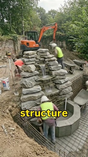 Backyard to Luxury Waterfall Pool | Amazing Pool Construction Timelapse 🌊🏊‍♂️