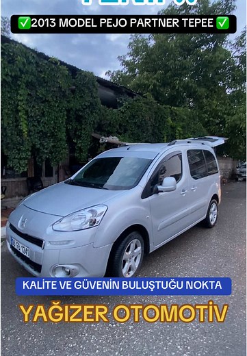 2013 Model Peugeot Partner Tepee Satılık Araç