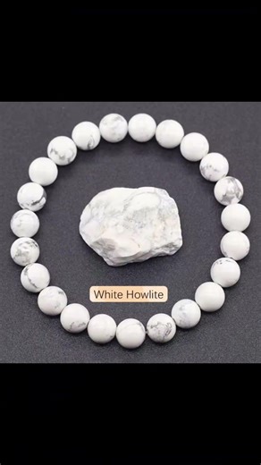 White Howlite is a calming and soothing semi-precious gemstone known for its beautiful white .